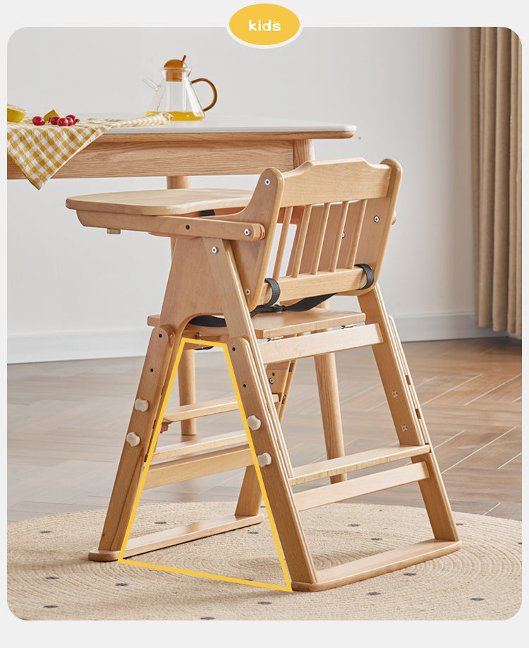 Beech solid wood baby lifting dining chair"+