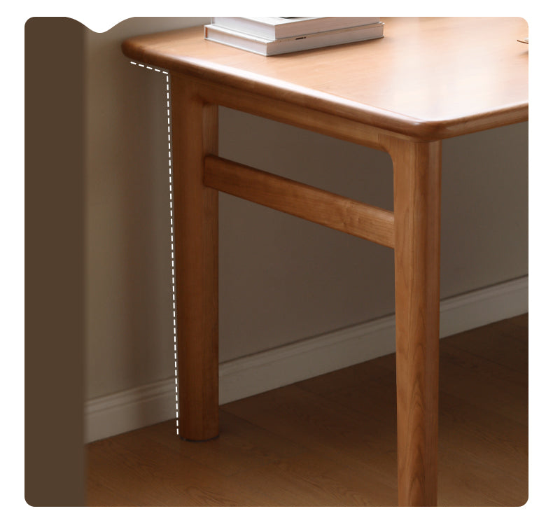 Cherry Solid Wood Office Desk, Large Dining Table
