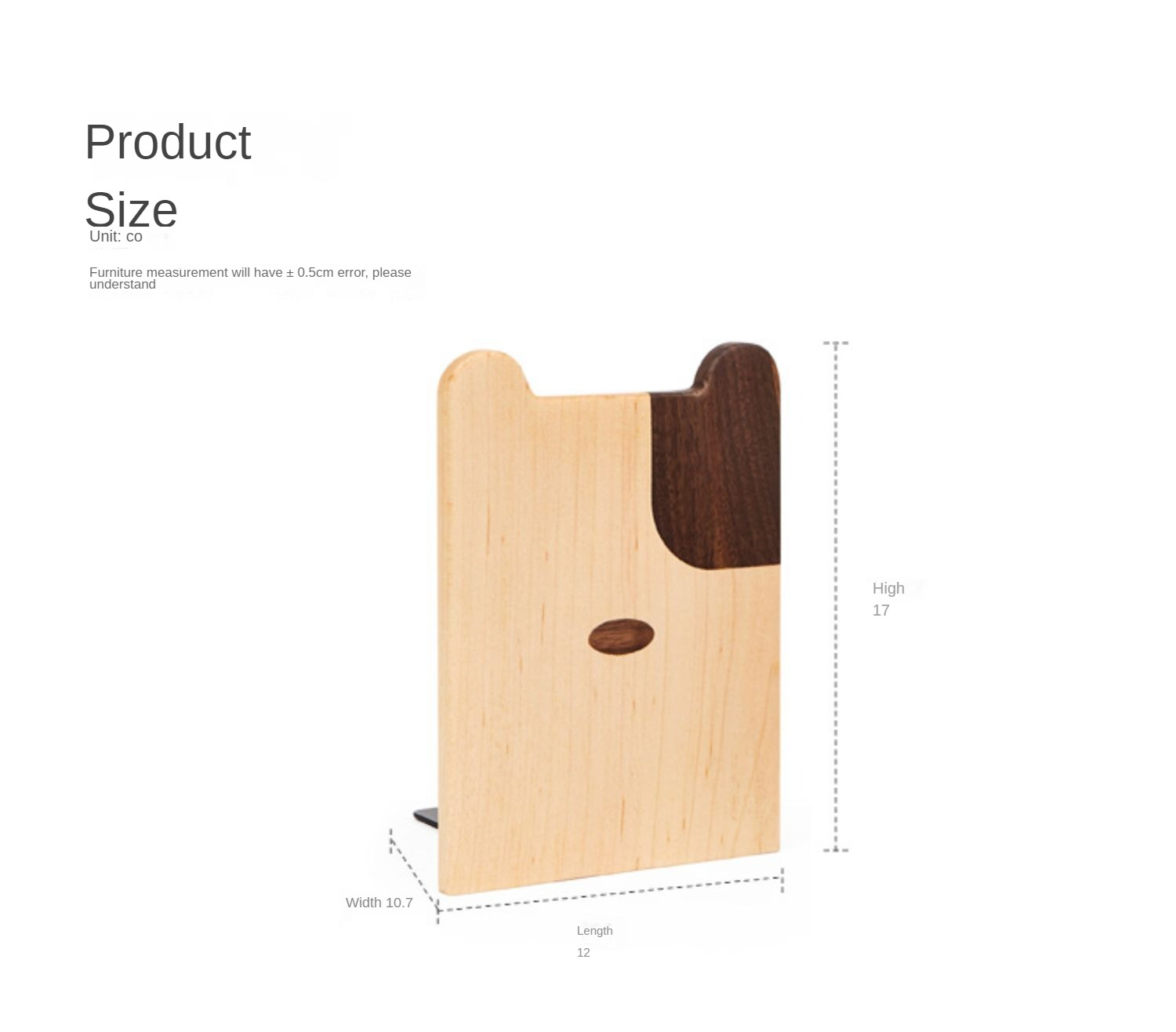 Solid Wood Book Creative Dog Bear Book Clip