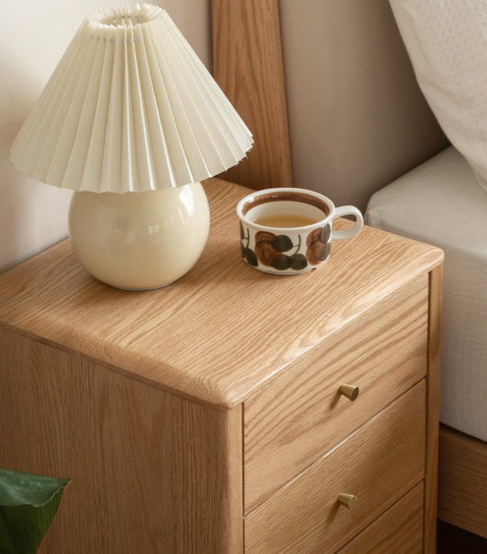 Oak, Cherry Solid Wood Nightstand