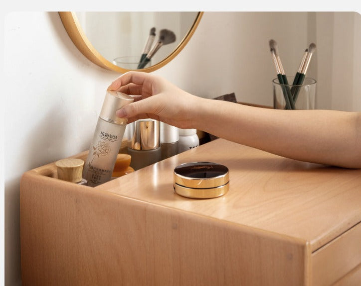 Dressing table telescopic LED light beech solid wood"