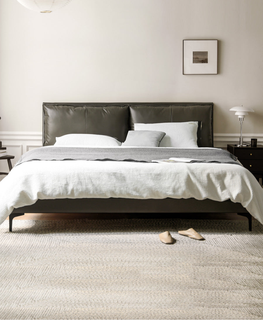 Premium Yellow Cowhide Bed