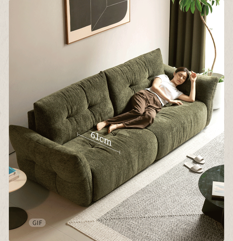 Modern Fabric Fully Removable Washable Pet-Friendly Floor Sofa