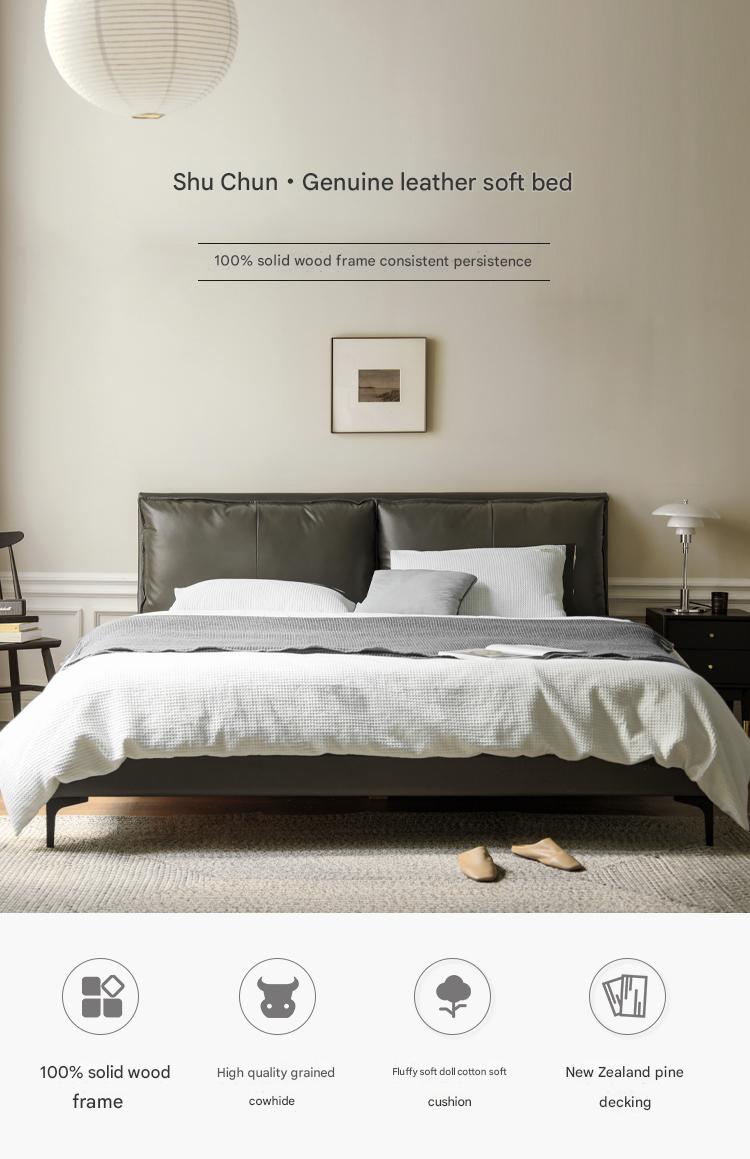 Premium Yellow Cowhide Bed