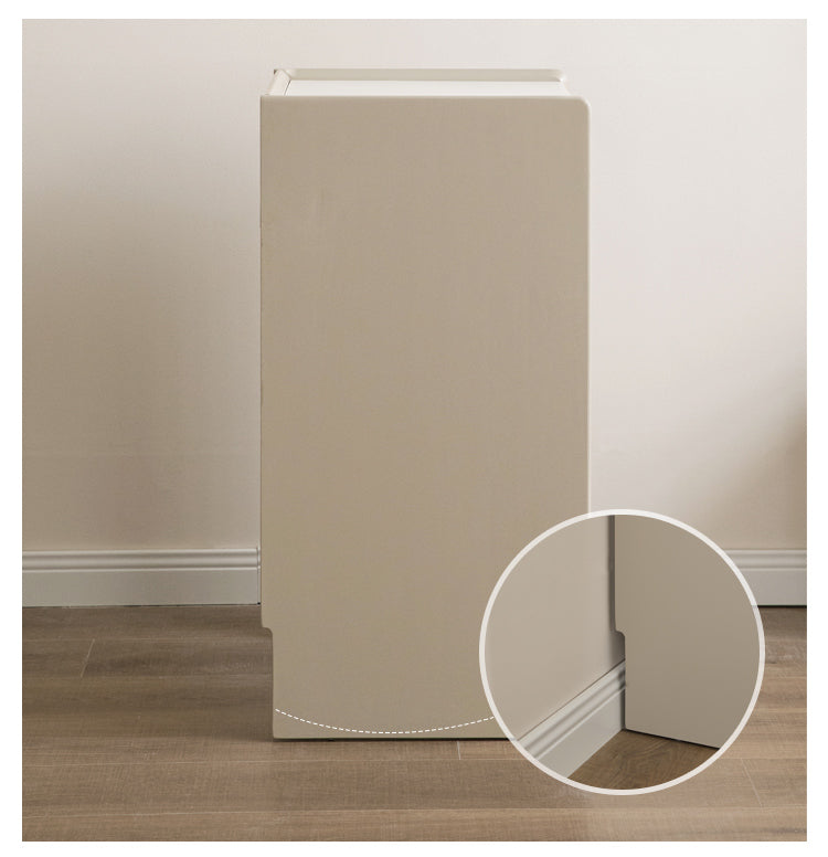 Ash solid wood side cabinet rock slab side cabinet robot storage cabinet"