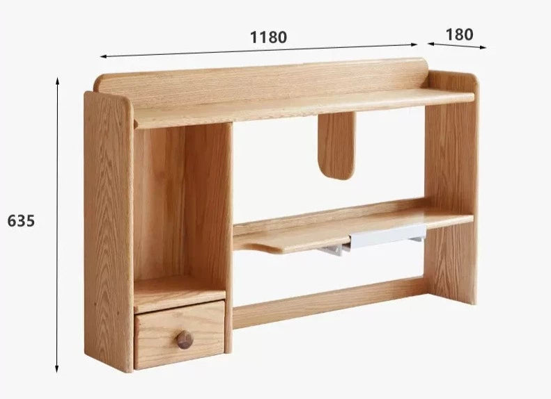 Oak, Beech Solid Wood Shelf Bookshelf