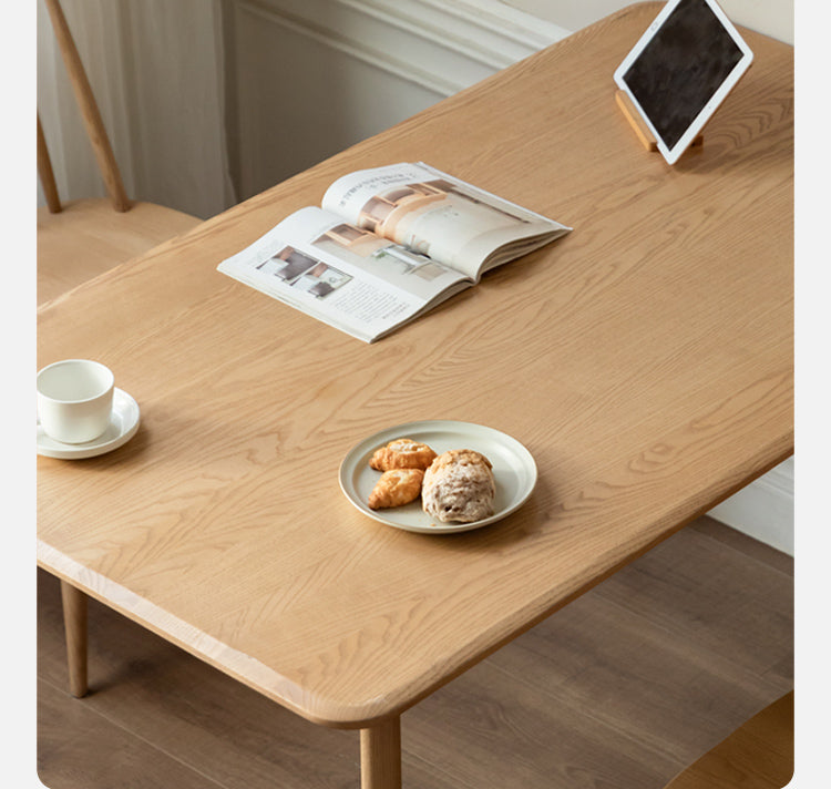 Oak, Ash Solid Wood Dining Table