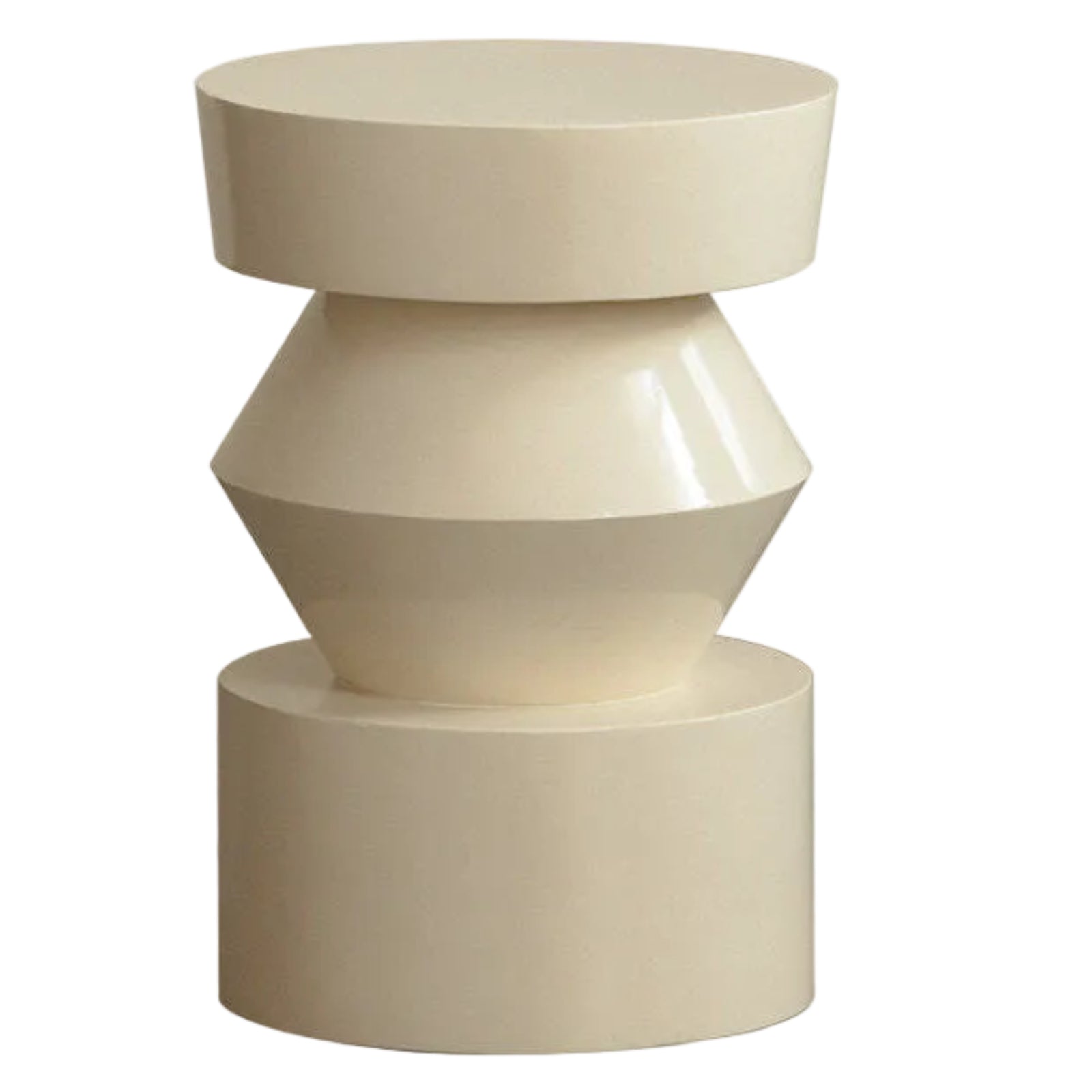 Mango Solid Wood Wabi Sabi Round Side Table