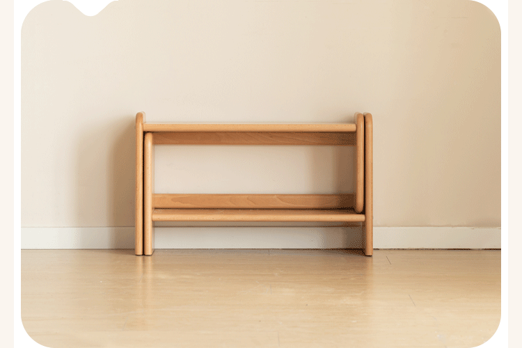 Beech, Oak, Poplar Solid Wood Children's Shelves Multi-function