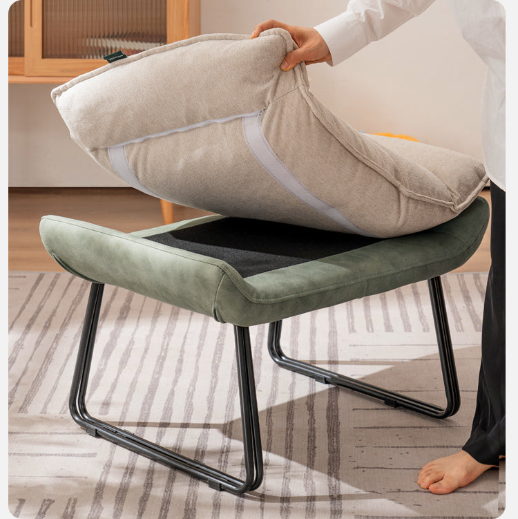 Oak Solid Wood, Fabric Sofa Footstool, Changing Stool