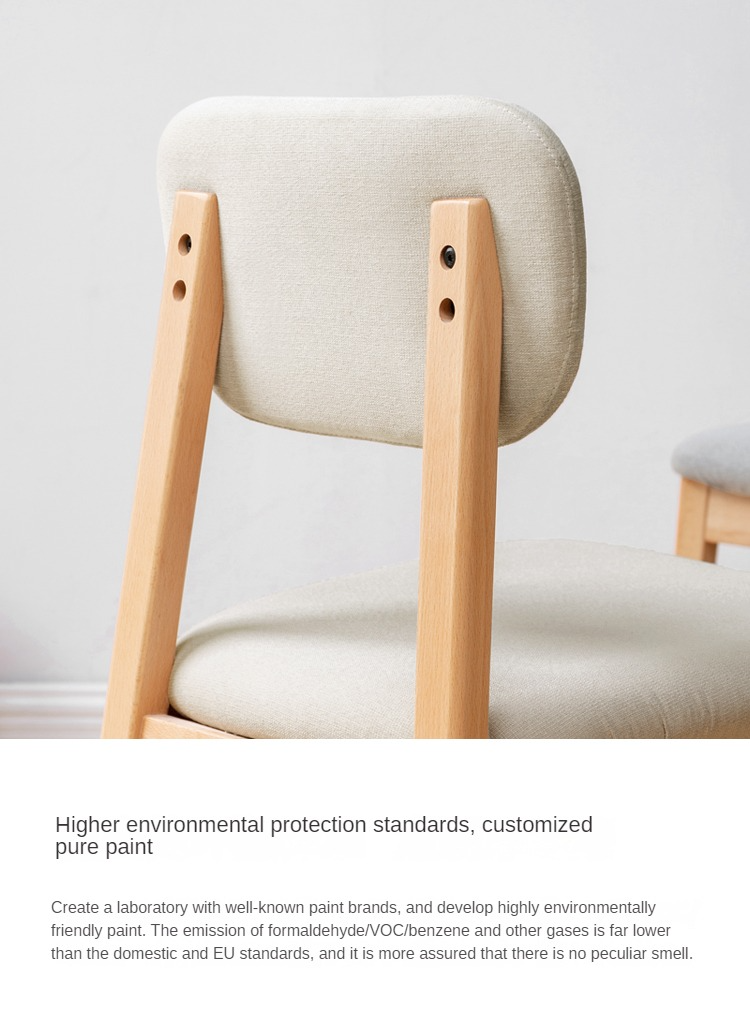 Beech Solid Wood Chair Modern 4 pcs
