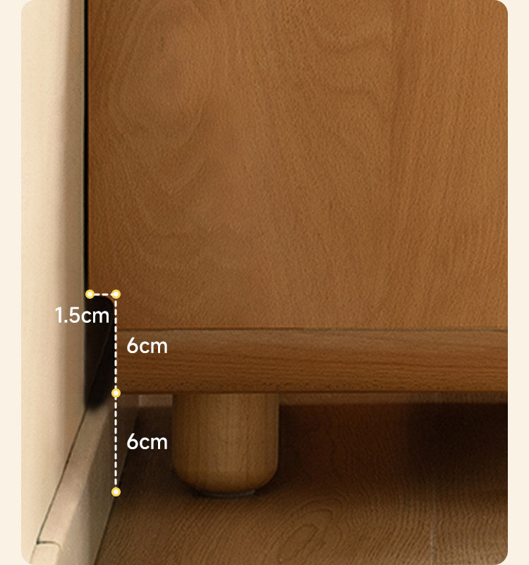 Beech Solid Wood Kids Nightstand