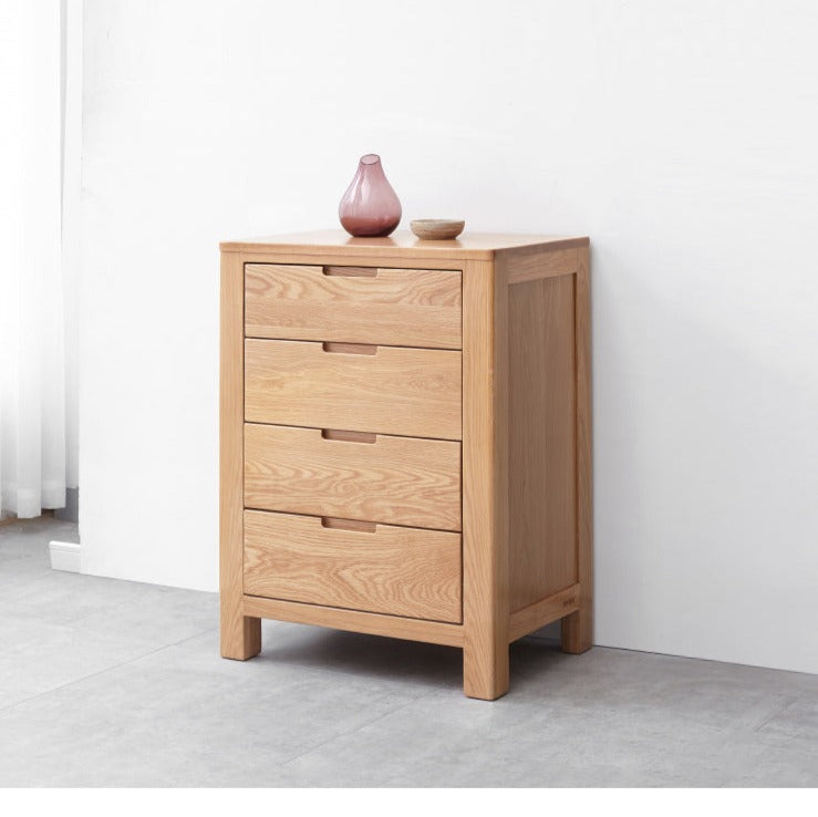 Oak solid wood chest of drawers"+