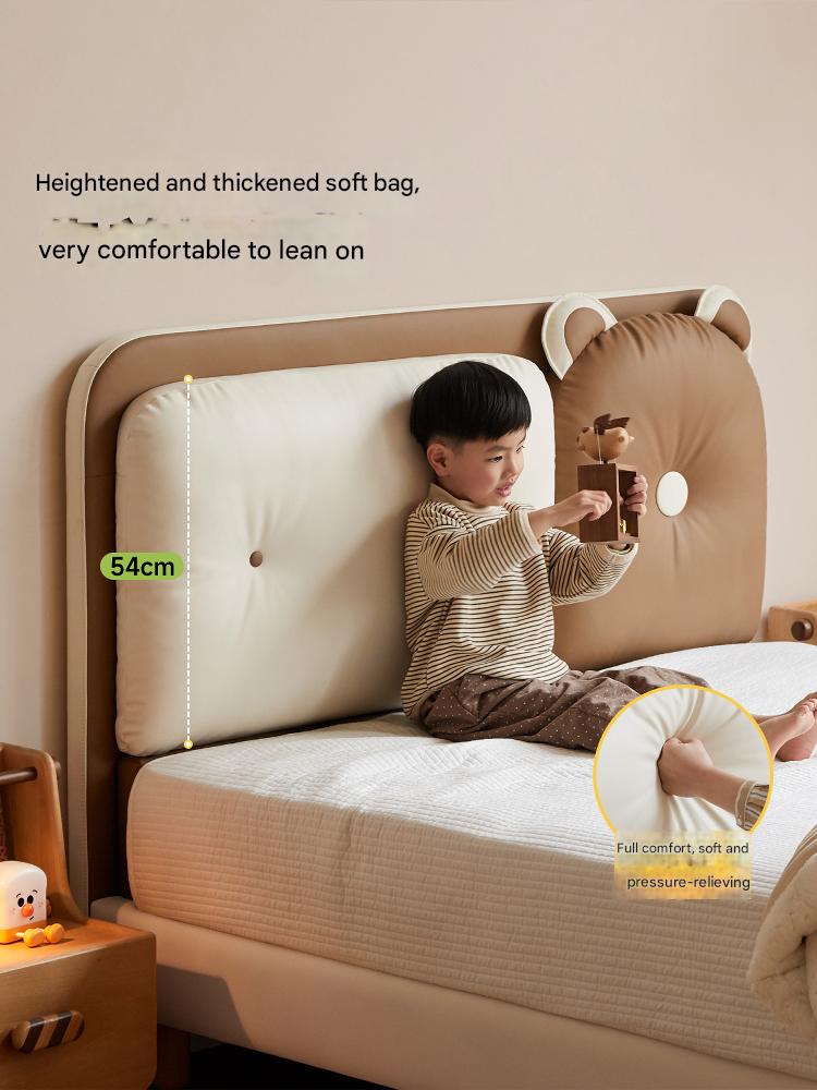 Organic Leather Children's Soft Bag Boy and Girl Bed