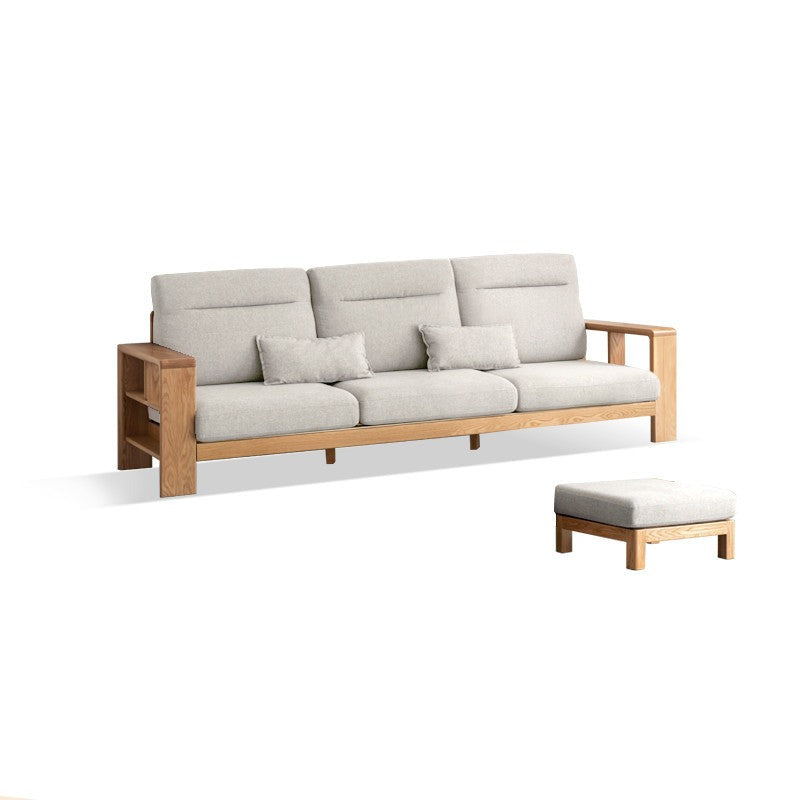 Oak Solid Wood Sectional Sofa-two colors available