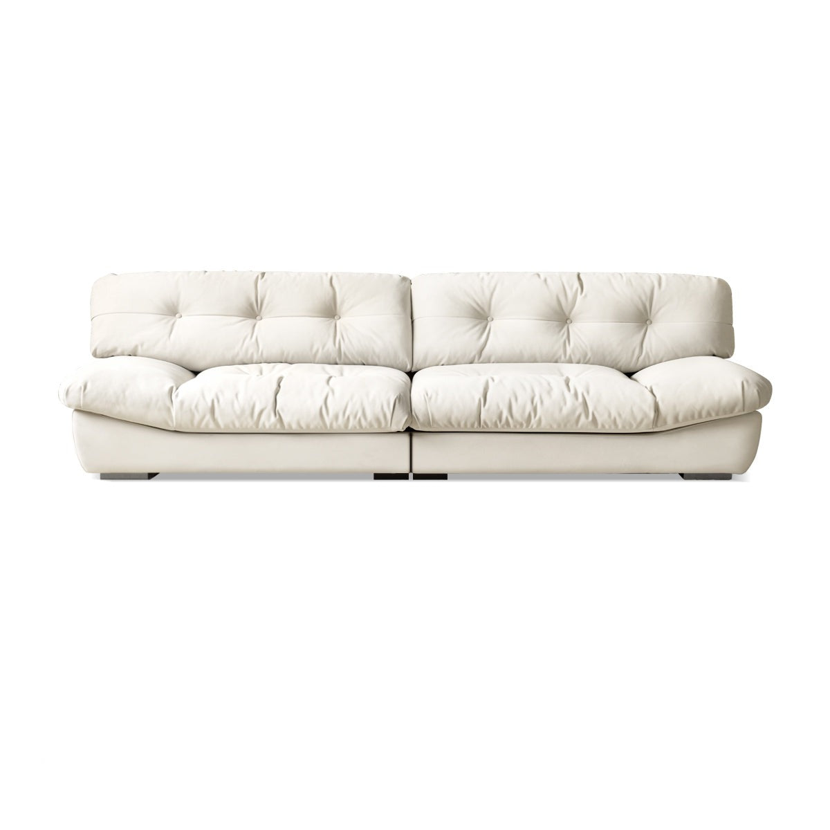 Fabric Italian Style Cloud Sofa With Russian Birch Wood Frame