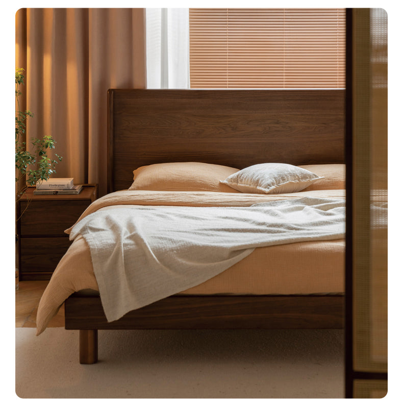 Ash, North American Black Walnut High Head Bed