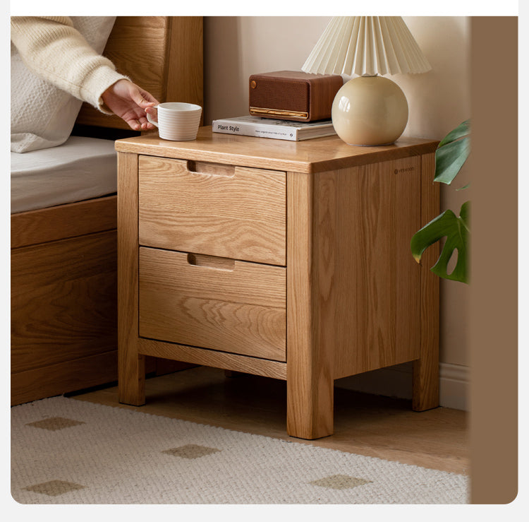 Oak Solid Wood Nightstand