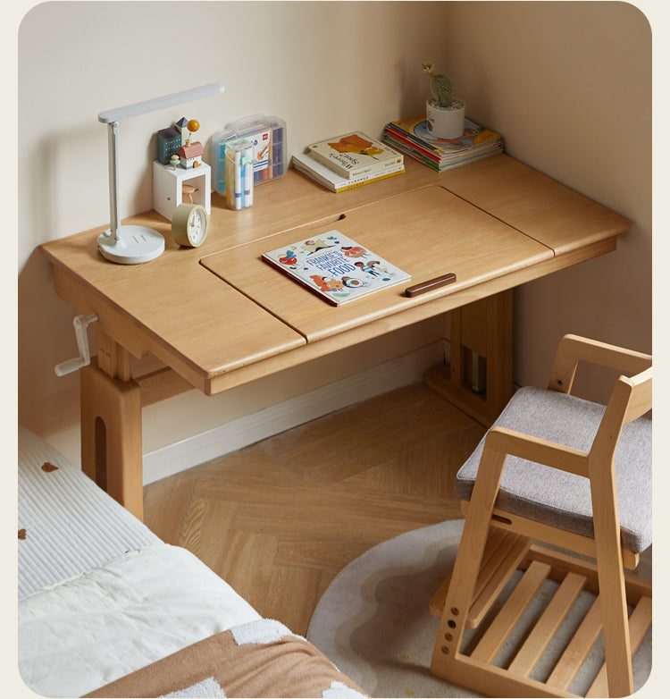 Beech Solid Wood Children's Study Table.