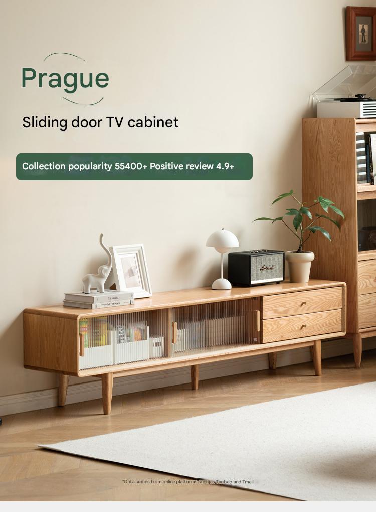 Oak Solid Wood TV Stand