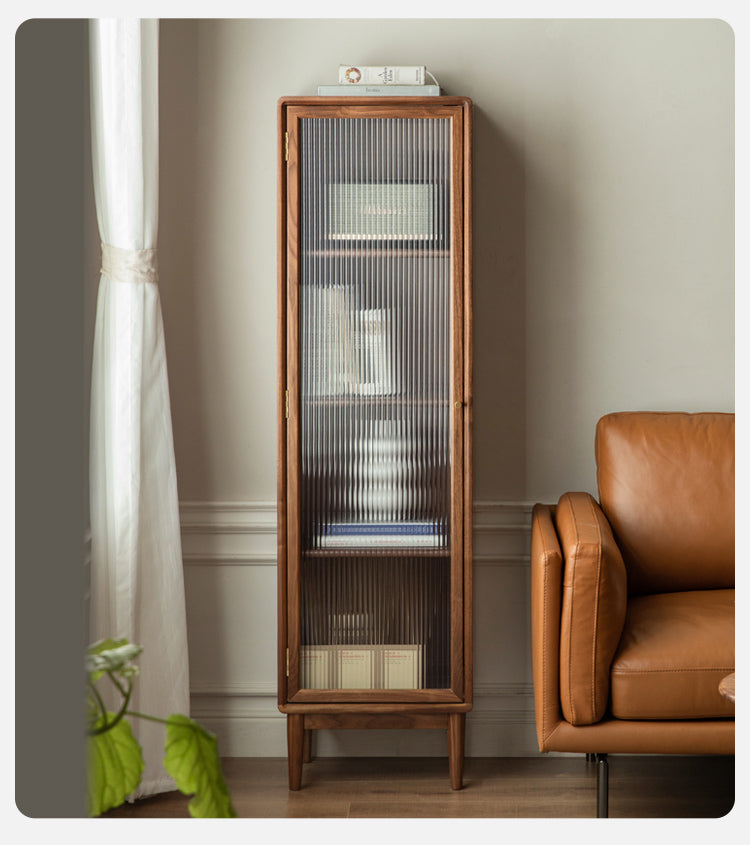 Black Walnut, South American Walnut Solid Wood Side Cabinet