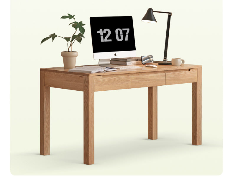 Oak, Beech Solid Wood Office Desk