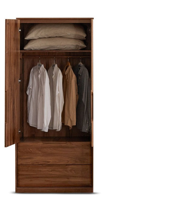 Black Walnut Solid Wood Large Wardrobe.