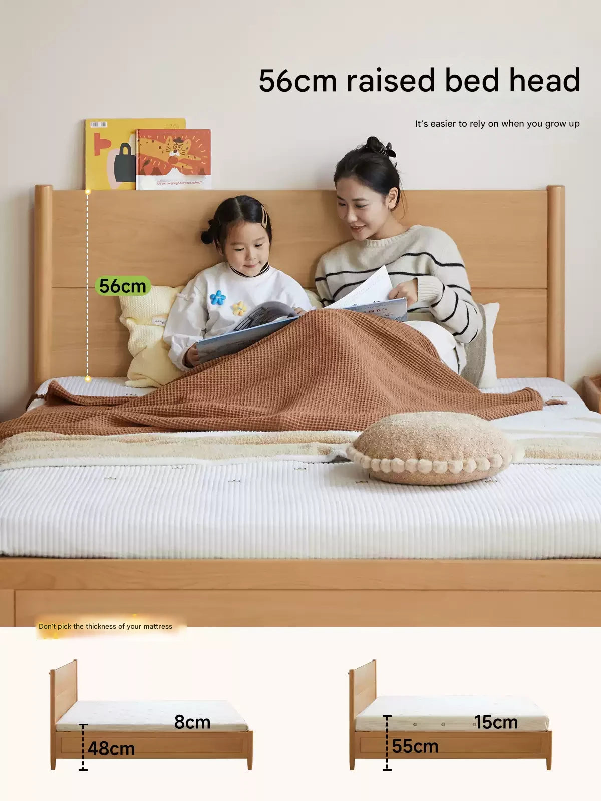 Beech Solid Wood Children's Box Bed