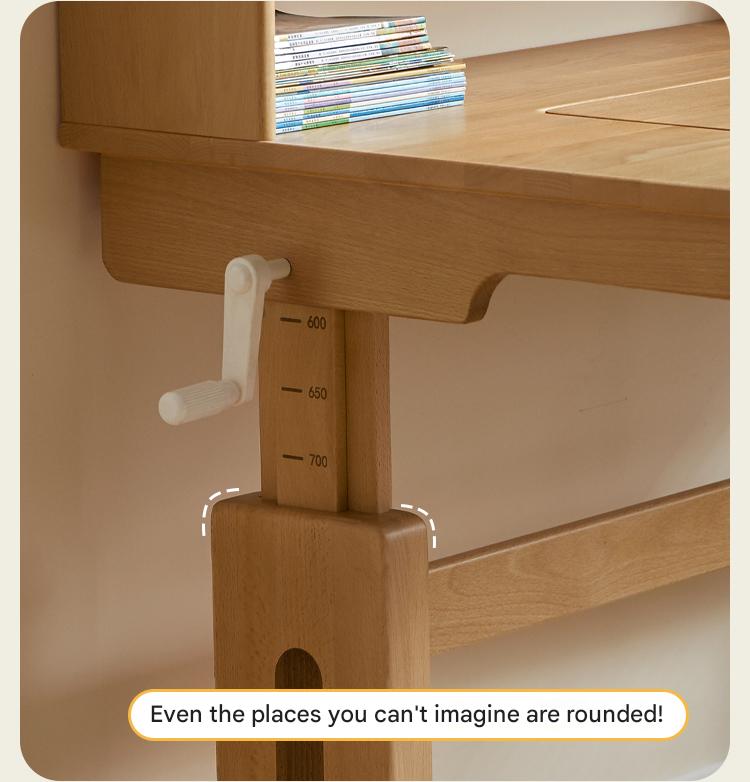 Beech Solid Wood Children's Study Table.