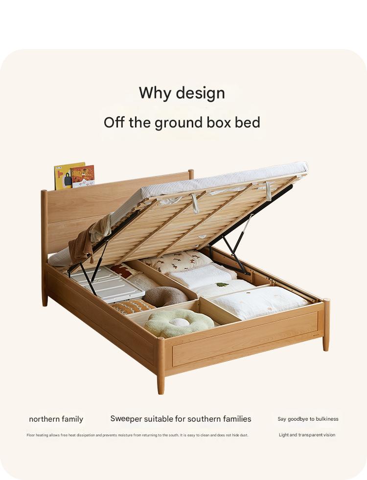 Beech Solid Wood Children's Box Bed