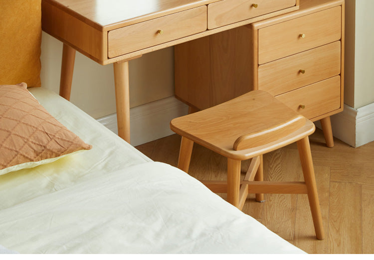 Beech Solid Wood Modern Dressing Table.