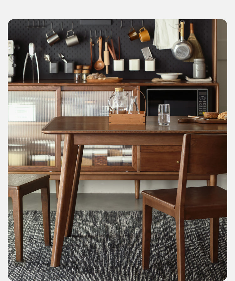 Ash, Oak Solid Wood Modern Dining Table