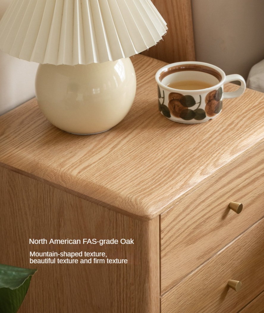 Oak, Cherry Solid Wood Nightstand