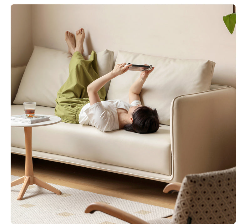 Technology Cloth Sofa Cream Style.