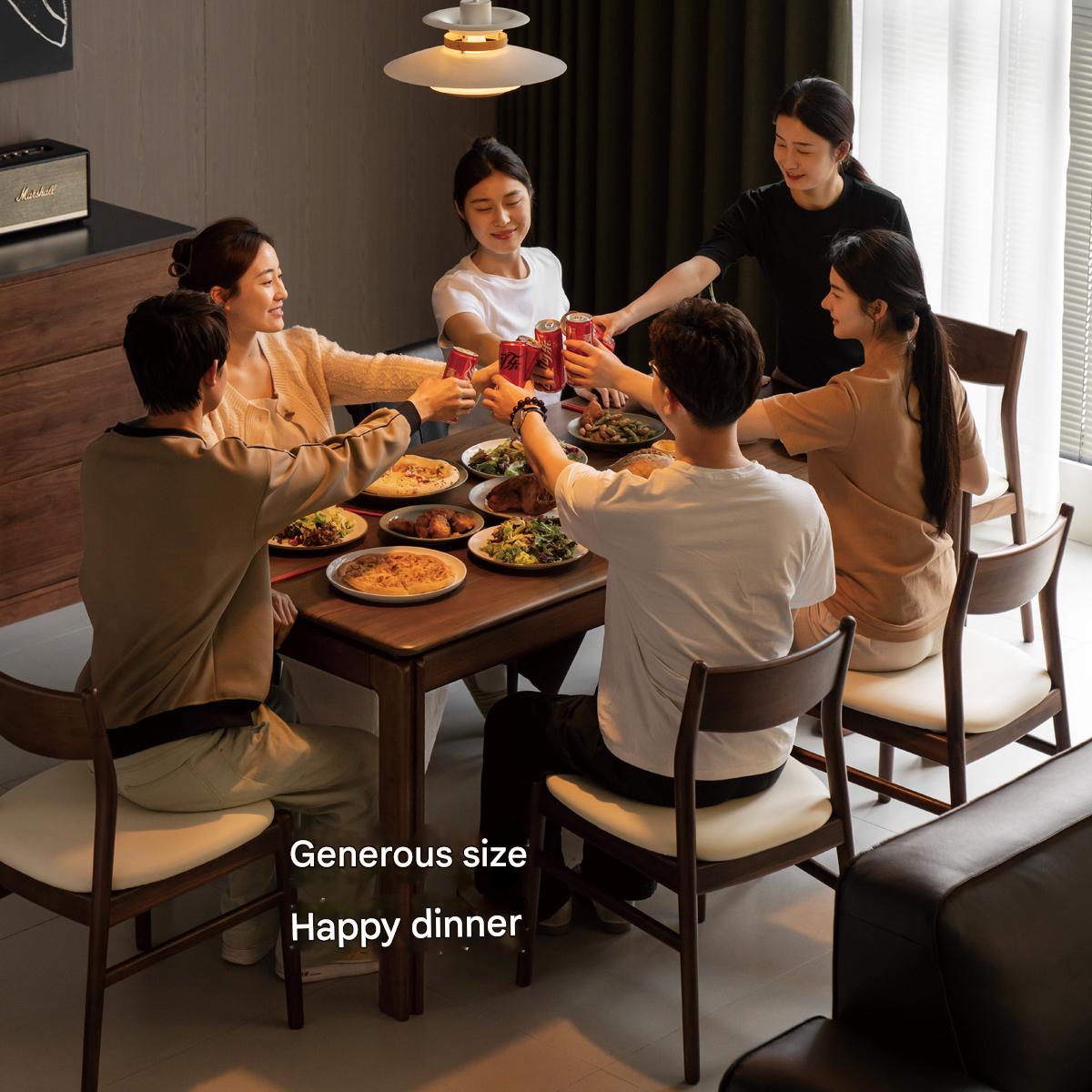 Oak Solid Wood Light Luxury Dining Table