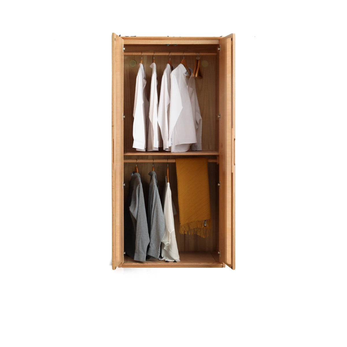 Oak, Ash Solid Wood Wardrobe.