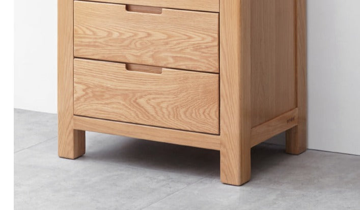 Oak solid wood chest of drawers"+