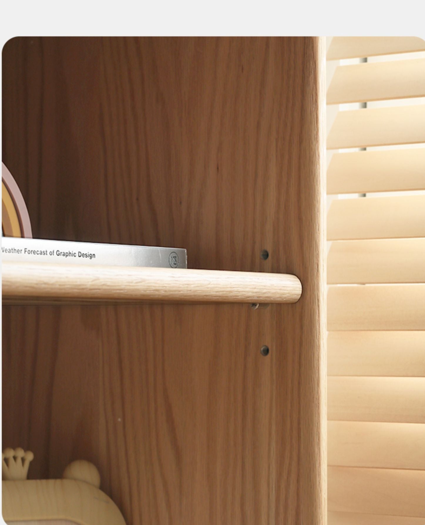Oak Solid Wood Wardrobe Bookcase Free Combination