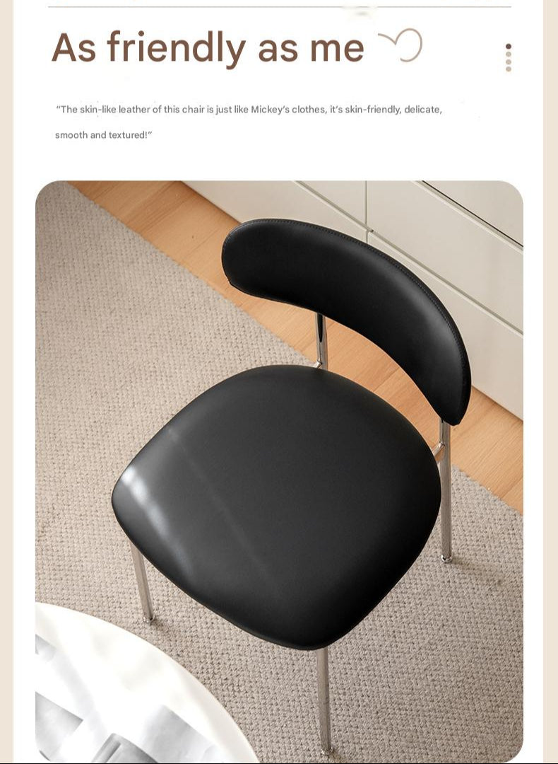 Iron Dining Chair Home Simple Soft Chair