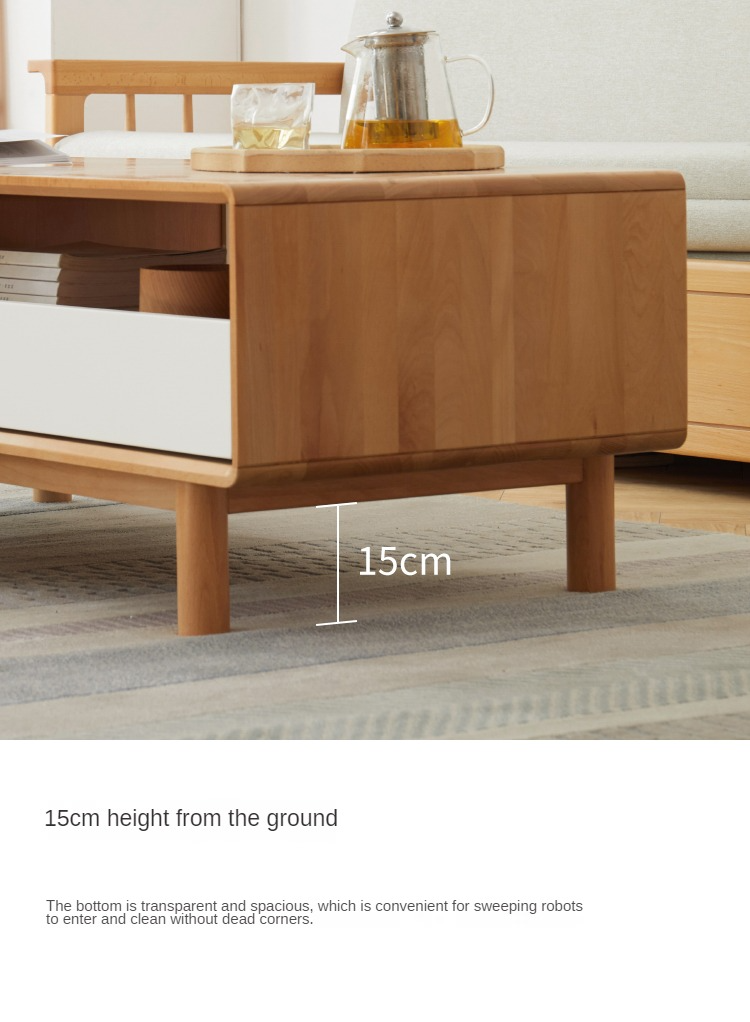Beech Solid Wood Warm Coffee Table