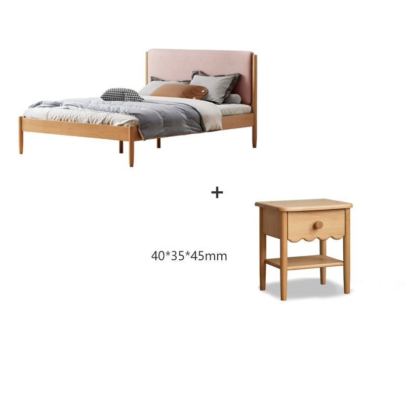 Beech solid wood Bed simple boys and girls<