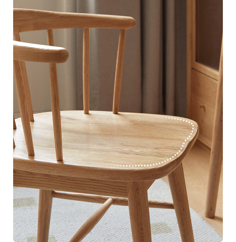 Black Walnut, Cherry, Ash, Oak Solid Wood Modern Rotating Soft Chair