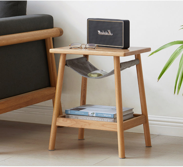 Oak Solid Wood Modern Nordic Side Table