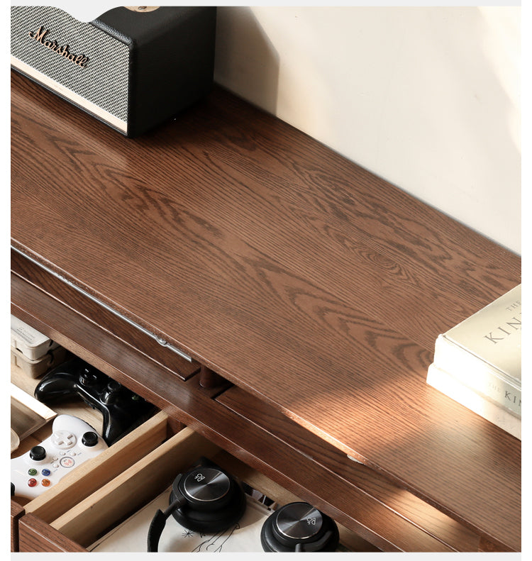 Oak Solid Wood Nordic Modern TV Stand