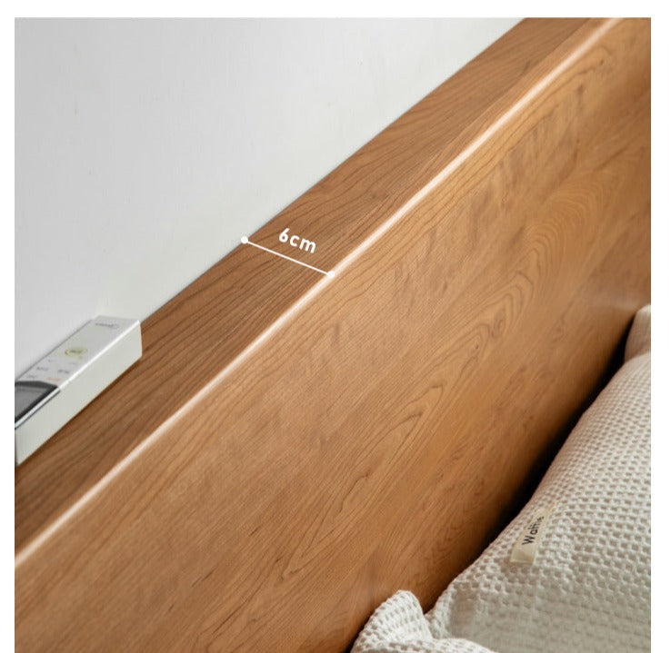 Cherry Wood, Black Walnut Solid Wood Box Bed