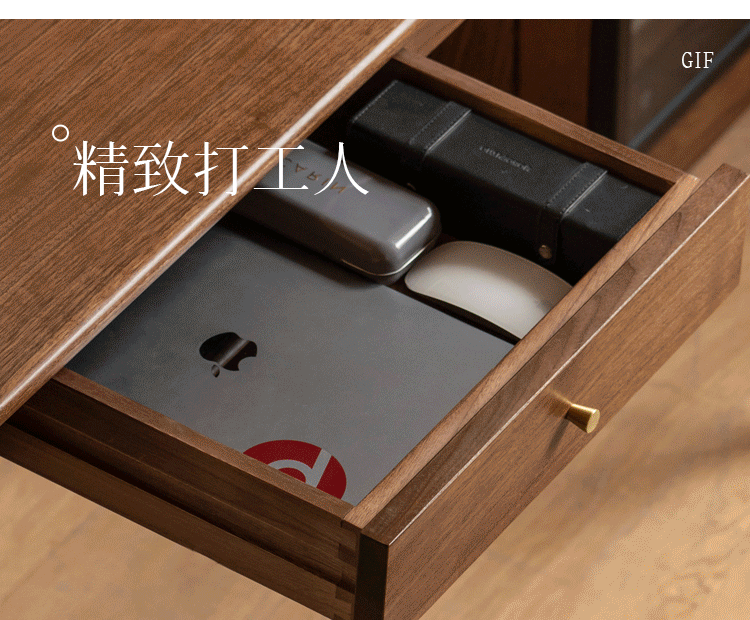 Solid Longan Hardwood, South American Walnut, Black Walnut Solid Wood Office Desk