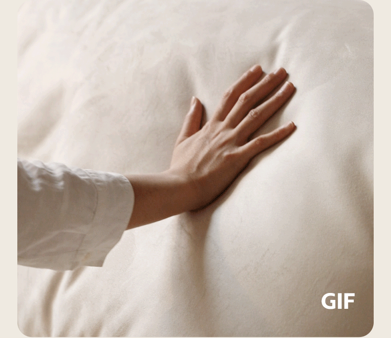 Fabric Modern Tofu Block Elephant Ear Down Sofa.