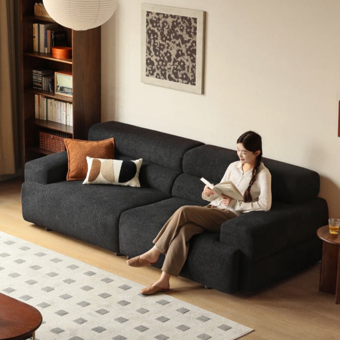 Electric Imitation Lamb Fleece Sofa Bed.