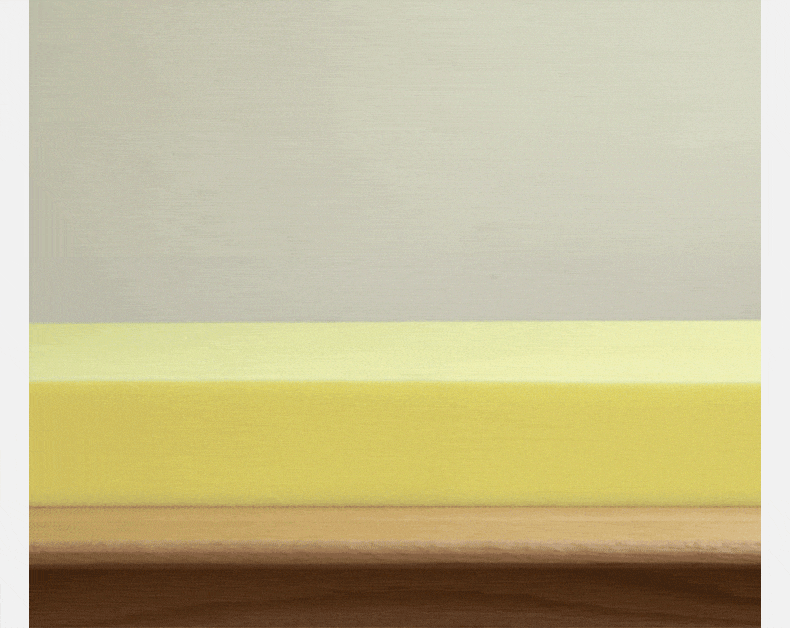 Leather Sofa Italian Black Straight Head Layer Yellow Cowhide.