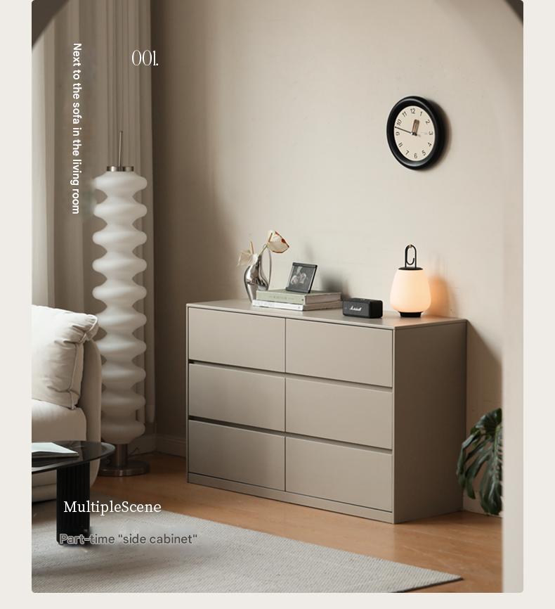 Genuine Leather Cowhide Bed Light Luxury Style Bedroom Complete Set of Furniture.